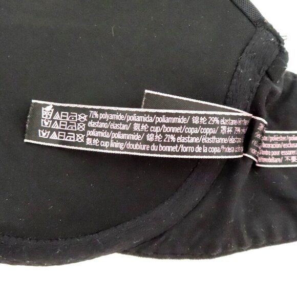 Victorias Secret 32B Bra Perfect Shape Front Hook Mesh Strap Accent Padded Wired - Picture 10 of 14